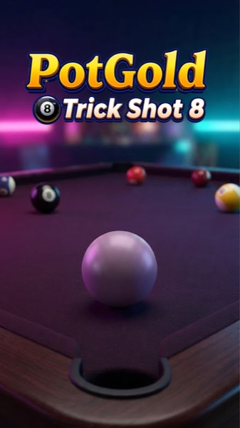 PotGold Trick Shot 8 screenshot: satisfying pocket shot